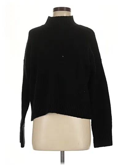 Pre-owned Double Zero Turtleneck Sweater In Black