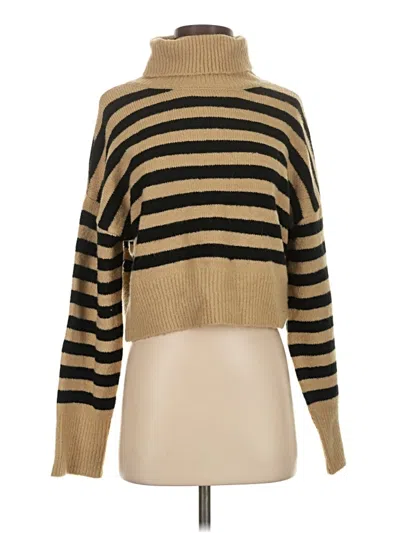 Pre-owned Double Zero Turtleneck Sweater In Gold