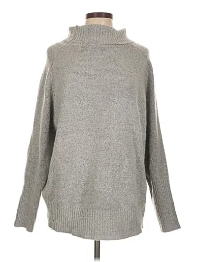 Pre-owned Double Zero Turtleneck Sweater In Gray