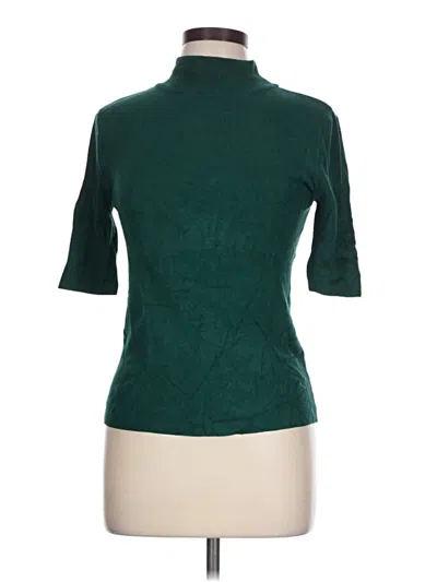 Pre-owned Double Zero Turtleneck Sweater In Green
