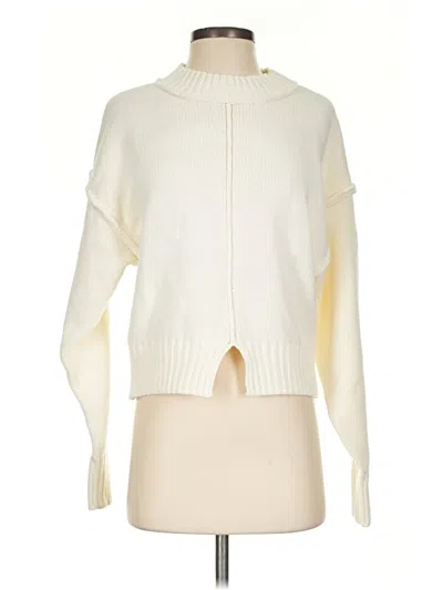 Pre-owned Double Zero Turtleneck Sweater In Ivory