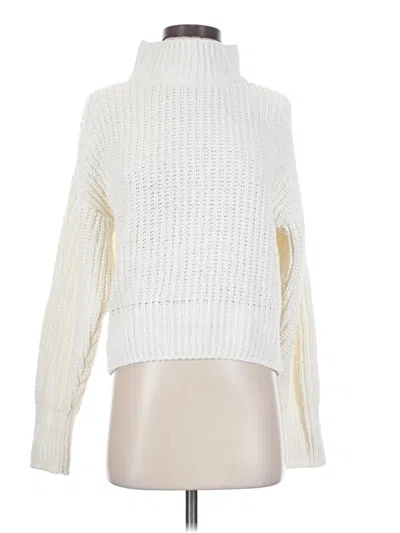 Pre-owned Double Zero Turtleneck Sweater In Ivory