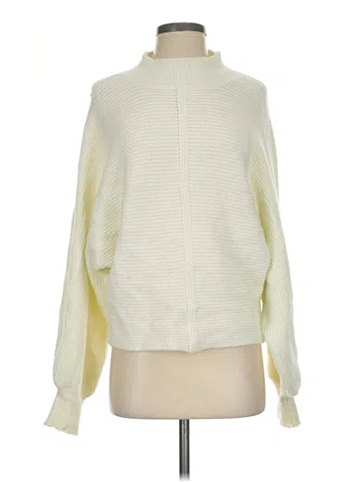 Pre-owned Double Zero Turtleneck Sweater In Ivory