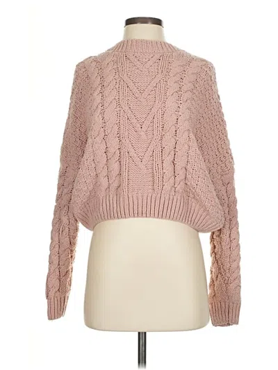 Pre-owned Double Zero Turtleneck Sweater In Pink