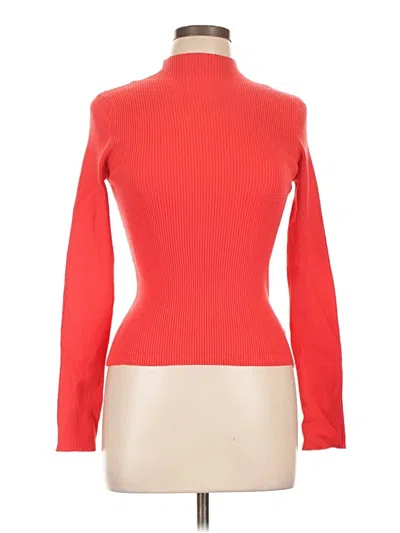 Pre-owned Double Zero Turtleneck Sweater In Red