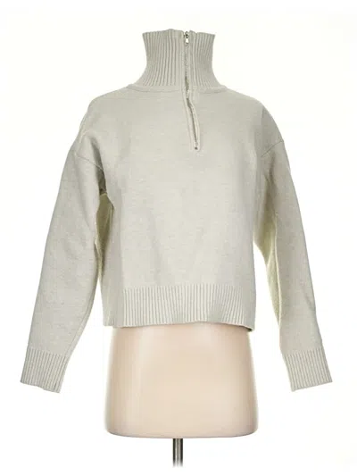 Pre-owned Double Zero Turtleneck Sweater In Silver