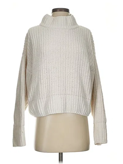 Pre-owned Double Zero Turtleneck Sweater In Silver
