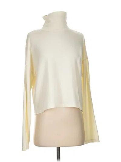 Pre-owned Double Zero Turtleneck Sweater In White