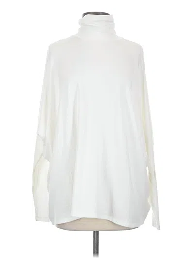 Pre-owned Double Zero Turtleneck Sweater In White