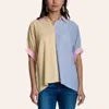 Double Zero Women's' Multicolor Stripe Print Shirt In Multi