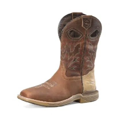 Double-h Boots Men's Phantom Rider Square Soft Toe Roper Boots - Wide In Thomas Brown