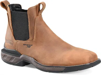 Double-h Boots Men's Phantom Rider Wide Square Toe Romeo Boots In Brown