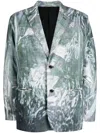 Doublet Khaki Mirage Blazer In Green