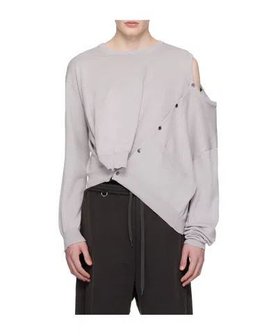 DOUBLET AI ASYMMETRIC CARDIGAN