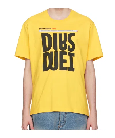 Doublet Ai-generated Cotton T-shirt In Yellow