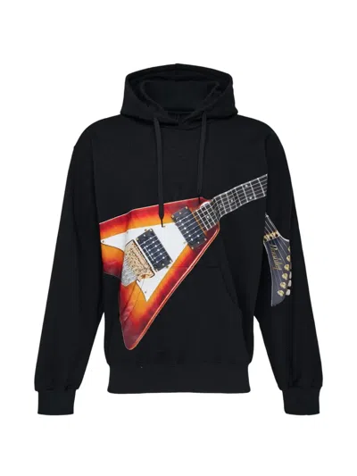 Doublet Air Guitar Hoodie In Black
