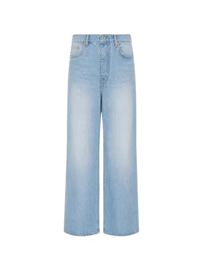 Doublet Air Yarn Faded Jeans In Black