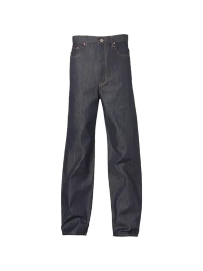 Doublet Air Yarn Raw Jeans In Blue