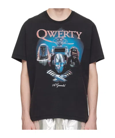 Doublet Android Cotton T-shirt In Black