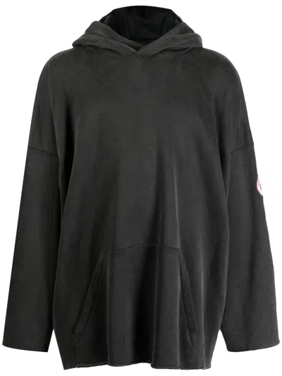 Doublet Animal-print Hooded Sweatshirt In Black