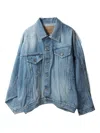 Doublet Asymmetrische Jeansjacke In Blue