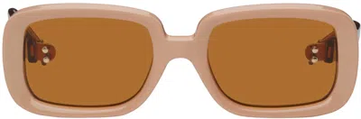 Doublet Beige Flame Sunglasses