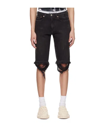 Doublet Belt-loop Shorts In Black