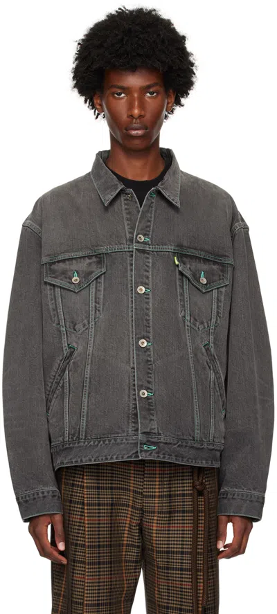 Doublet Black Care Denim Jacket