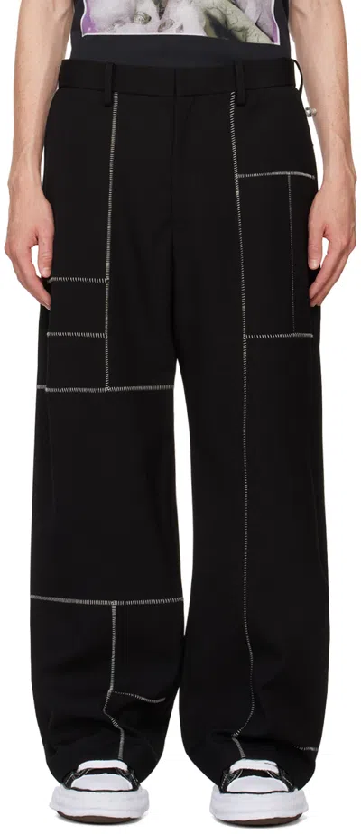 Doublet Black Frankenstein Cutting Trousers