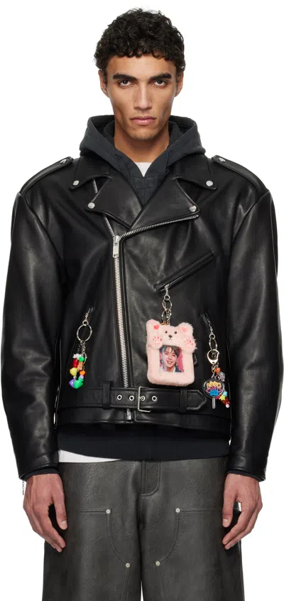 Doublet Black Ita Riders Leather Jacket