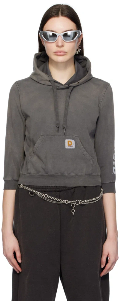 Doublet Black Patch Hoodie