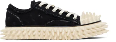 Doublet Black Spiky Canvas Sneakers