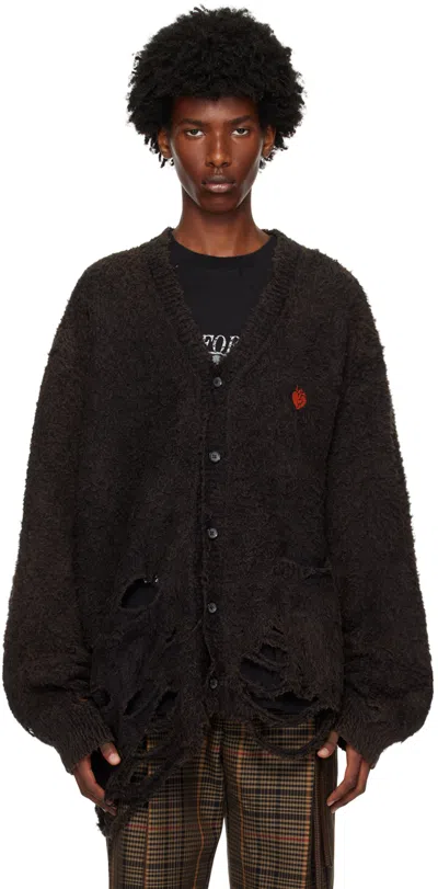 Doublet Black Zombie Silhouette Cardigan