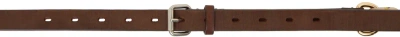 Doublet Brown & Pink Leather Handle Belt