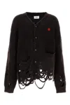 Doublet Distressed-effect Knitted Cardigan