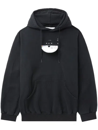 Doublet Cd-r Embroidery Hoodie In Black