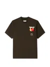 Doublet 캐릭터 패치 체스트 포켓 티셔츠 In Brown