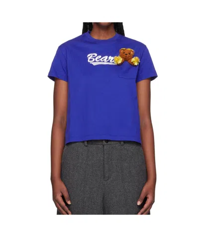 Doublet Cheerleading Bear T-shirt In Blue