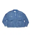 Doublet Chunky Knit Cardigan In Blue