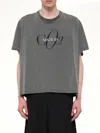 Doublet Logo-embroidered T-shirt In Gray
