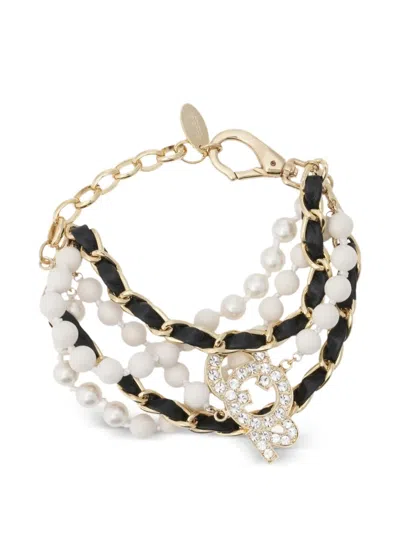 Doublet Co2 Crystal-embellished Bracelet In Transparent