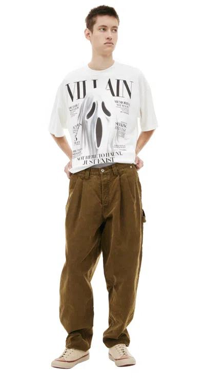 Doublet Corduroy Work Trousers In Brown