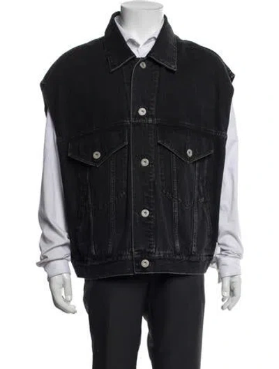 Pre-owned Doublet Denim Jacket In Gray