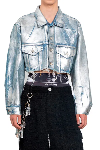 Doublet Denim Jackets In Silver