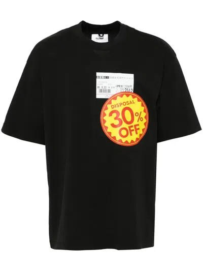 Doublet Disposal Reduction T-shirt In Black