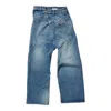 Doublet Distorted Cutting Denim Pants In Blue