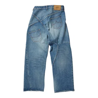 Doublet Distorted Cutting Denim Pants In Blue
