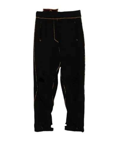 Doublet Distressed Casual Pants In Multi