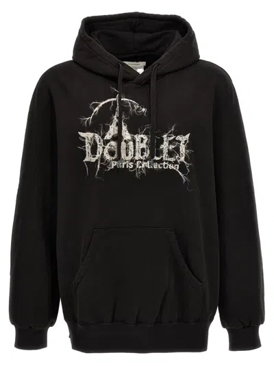 DOUBLET DOUBLAND LOGO PRINTED DRAWSTRING HOODIE