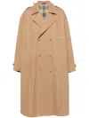 Doublet Double-breasted Coat In Neutrals